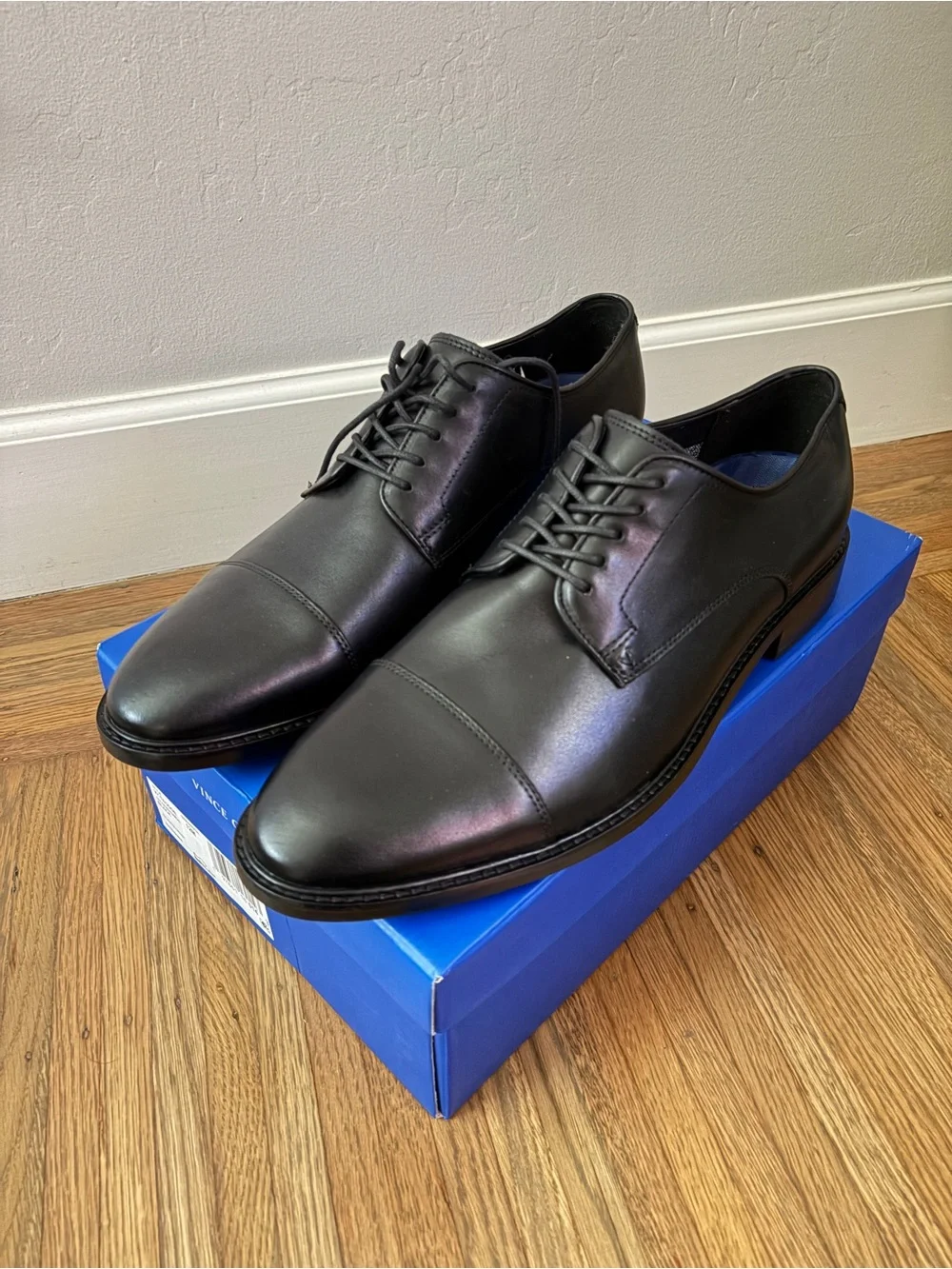 Vince Camuto Teodor Oxford Black Shoes